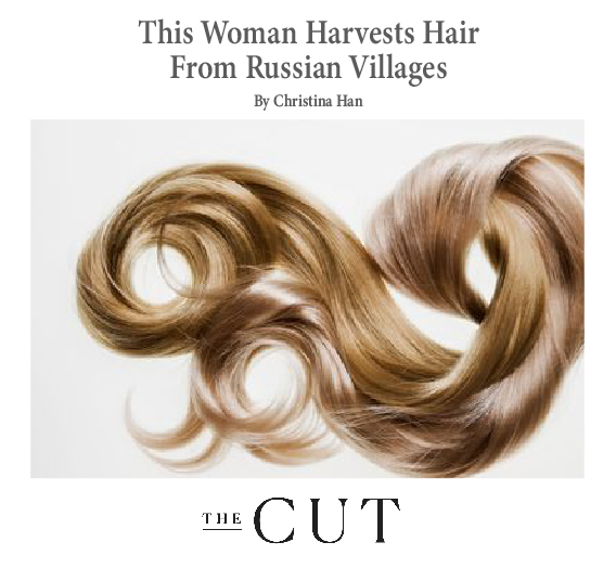 Light brown clip hair extension as  the CUT magazine's cover picture.